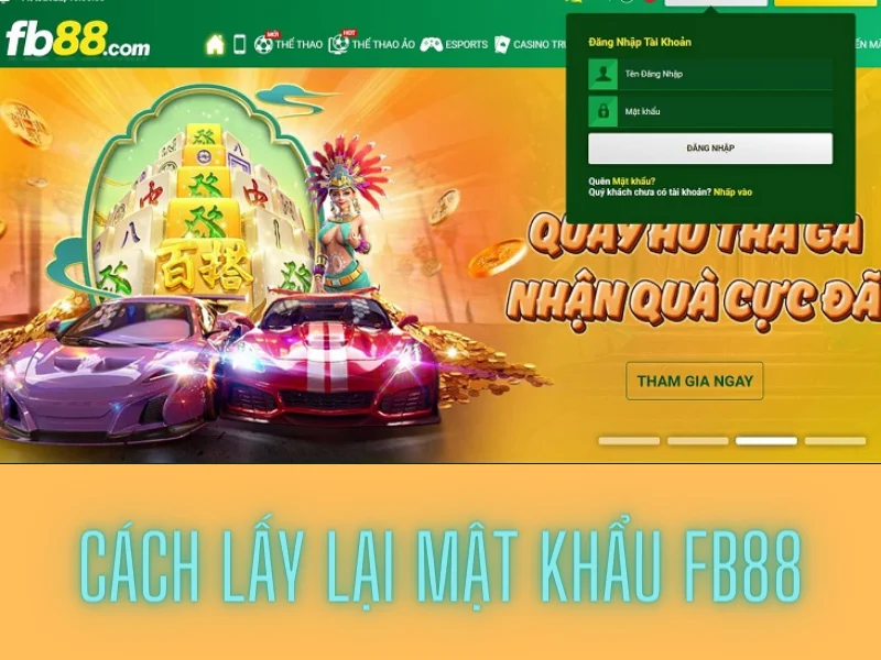 Cách lấy lại mật khẩu FB88